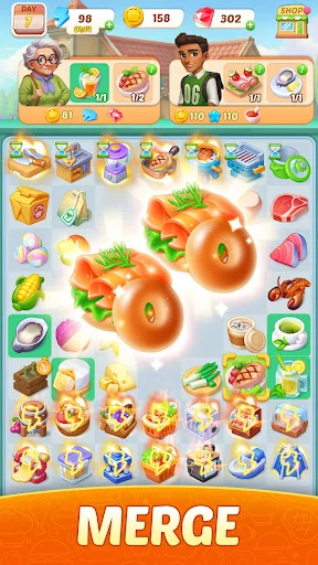 Flambé: Merge & Cook screenshot 1